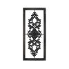 Distressed Scroll Panel Metal White Wood Framed Wall Art - Image 3