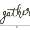 Black Gather Metal Script Wall Decor - Image 4