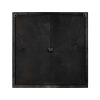 Square Distressed Wood and Metal Wall Clock with Vintage Touch - Image 3