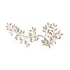 Brushed Gold Flowing Leaves Metal Wall Decor - Image 2
