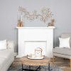 Brushed Gold Flowing Leaves Metal Wall Decor - Image 3