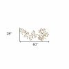 Brushed Gold Flowing Leaves Metal Wall Decor - Image 5