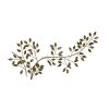 Brushed Gold Flowing Leaves Metal Wall Decor - Image 4