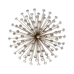 Bronze Acrylic Burst Metal Wall Decor
