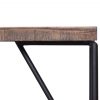 72" Modern Dark Acacia and Black Iron Bench - Image 2