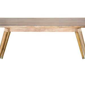 64" Naural Honey Finish Solid Wood Dining Table
