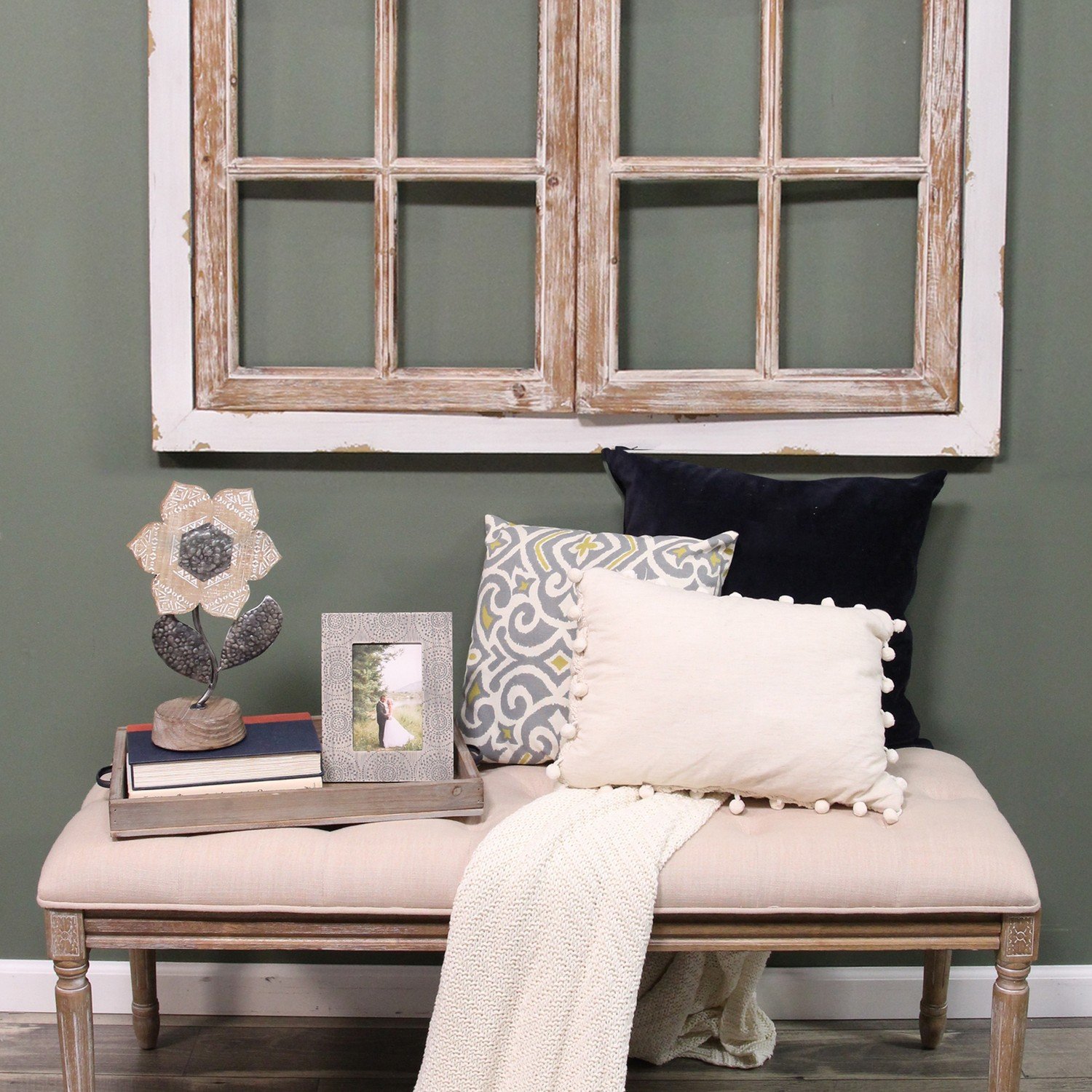 Boho Metal Table Top Flower - Image 2