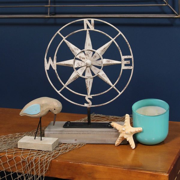 Compass of the Sea Metal and Wood Table Top Decor - Image 3
