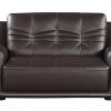 36" Brown Elegant Leather Chair