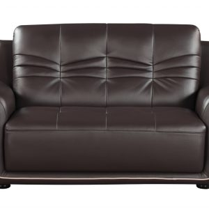 36" Brown Elegant Leather Chair