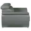 32" to 38" Grey Captivating Leather Chair - Image 5