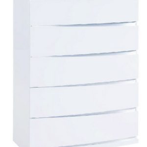 32" Exquisite White High Gloss Chest