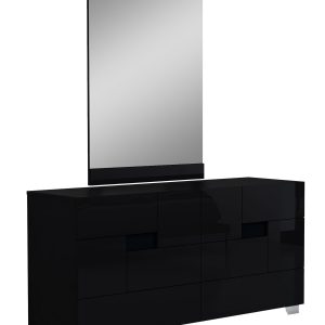 30" Superb Black High Gloss Dresser