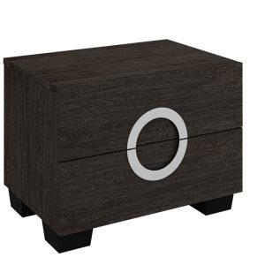 18" Refined Grey High Gloss Nightstand