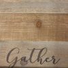 Modern Farmhouse Gather Wood & Metal Tray - Image 3