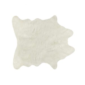 Off White Animal Print Area Rug