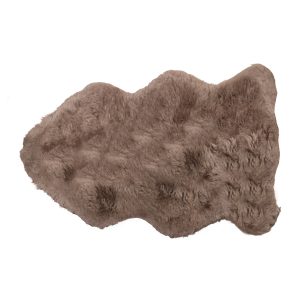 24" x 36" Taupe Sheepskin Single Long-Haired - Rug