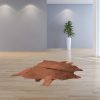 72" x 84" Brown Cowhide  Rug - Image 4