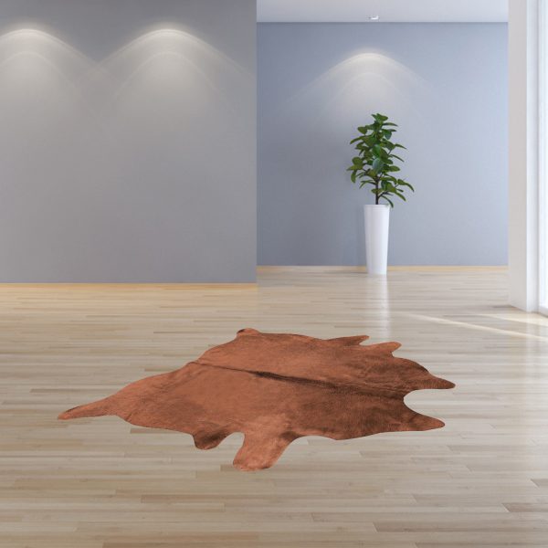 72" x 84" Brown Cowhide  Rug - Image 4