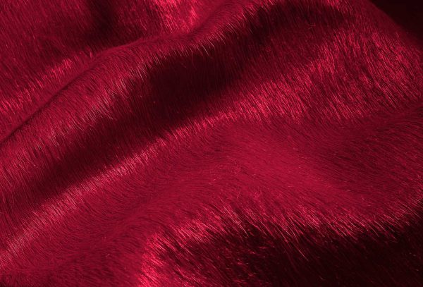 72" x 84" Burgundy Cowhide  Rug - Image 2