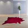 72" x 84" Burgundy Cowhide  Rug - Image 4