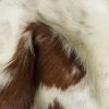 72" x 84" White and Brown Cowhide  Rug - Image 2