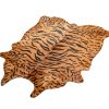 72" x 84" Tiger Black on Natural Cowhide  Rug - Image 3