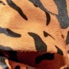72" x 84" Tiger Black on Natural Cowhide  Rug - Image 4
