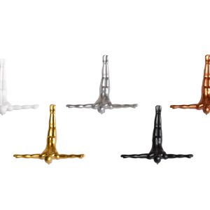 6.5" x 2.5" x 6.5" Gold Diver - Wall Art