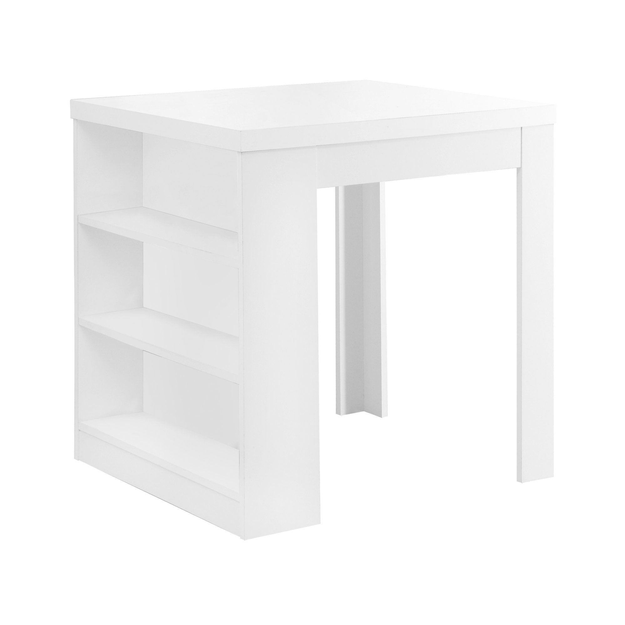 30" White Particle Board Hollow Core and MDF Counter Height Dining Table - Image 2