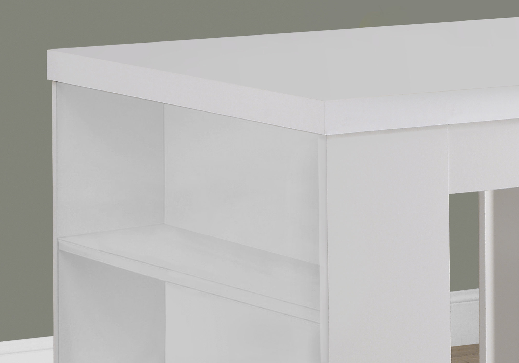 30" White Particle Board Hollow Core and MDF Counter Height Dining Table - Image 3
