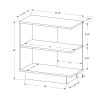 11.5" x 23.5" x 24" Cappuccino Particle Board Laminate  Accent Table - Image 3