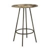 30" x 30" x 42" Cappuccino  Espresso  Mdf  Metal  Home Bar