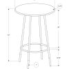 30" x 30" x 42" Cappuccino  Espresso  Mdf  Metal  Home Bar - Image 3