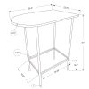 23.75" x 35.5" x 41" Cappuccino Mdf Metal  Home Bar - Image 3