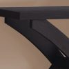 11.5" x 31.25" x 34" Cappuccino Finish Hollow Core Accent Table - Image 2