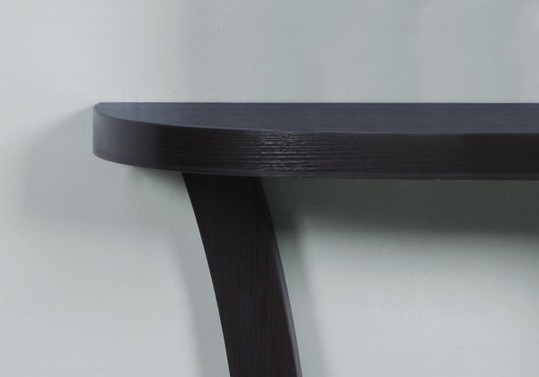 11.5" x 47.25" x 32" Cappuccino Finish Hall Console Accent Table - Image 2