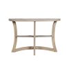 11.5" x 47.25" x 32" Dark Taupe Finish Hall Console Accent Table
