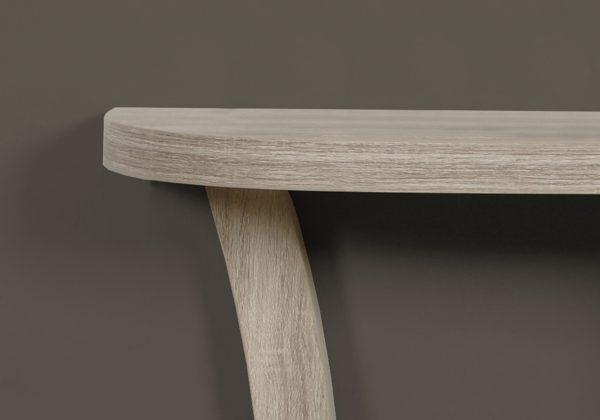11.5" x 47.25" x 32" Dark Taupe Finish Hall Console Accent Table - Image 2