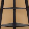Noir Black  Bookcase Corner Accent Shelf - Image 3
