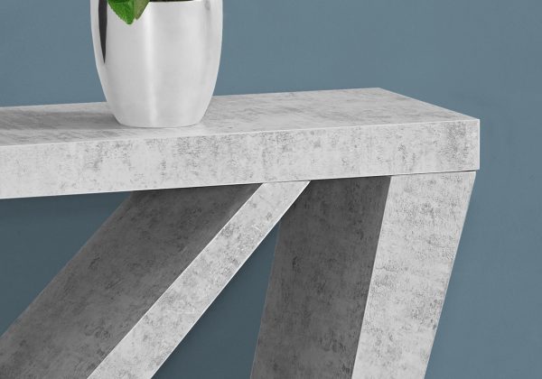 11.5" x 47.25" x 32" Grey Hollow Core Particle Board  Accent Table  Hall Console - Image 2