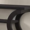 11.5" x 47.25" x 32" Cappuccino Hollow Core Particle Board  Accent Table Hall Console - Image 3
