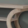 11.5" x 47.25" x 32" Dark Taupe Hollow Core Particle Board Accent Table Hall Console - Image 2