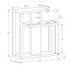 11.75" x 31.5" x 34" Cappuccino Finish Hall Console - Accent Table - Image 4