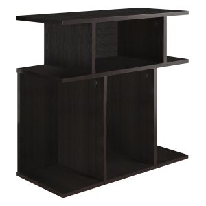 11.75" x 23.75" x 23.75" Cappuccino Hollow Core Particle Board  Accent Table