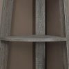 15.5" x 22.5" x 71.25" Dark Taupe Particle Board  Bookshelf - Image 2