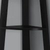 Black Five Tier Open Corner Bookcase - Image 2