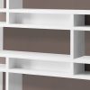 Modern 55"H White Finish Hollow Core Bookcase - Image 2
