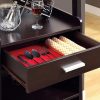 15.75" x 24" x 60" Cappuccino Particle Board Hollow Core Ladder Style Home Bar - Image 2