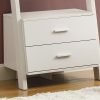 16.75" x 25.5" x 69" White Particle Board Hollow Core  Bookcase with 2 Storage Drawers - Image 2